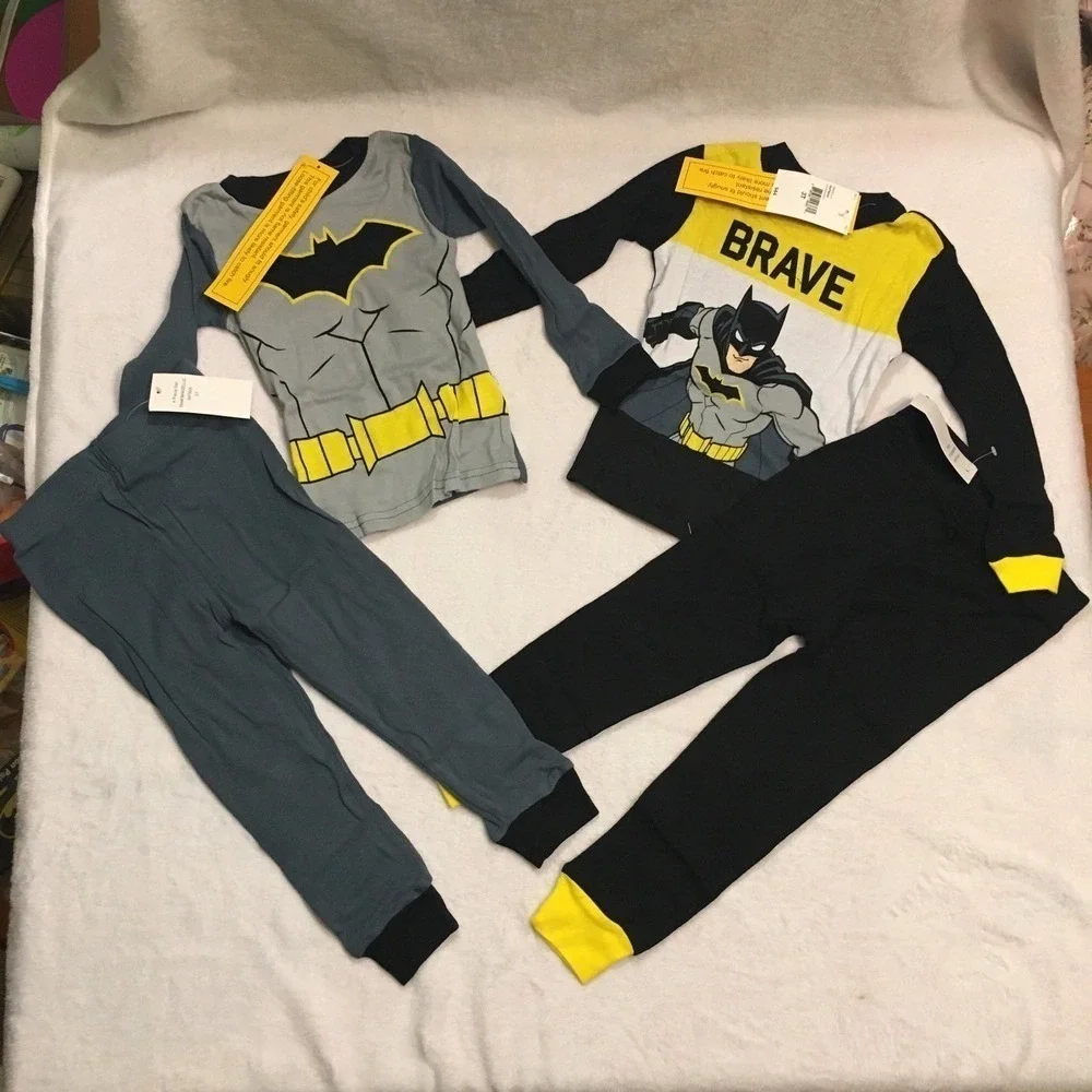 NWT Batman Pajamas Bundle 3T – 2‑Pack Cotton Pajama Sets‎ | Batman Superhero